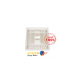 NK2FIWY     Panduit NetKey® Faceplate, Label Pocket, 2 Port, Off White NK2FIWY